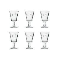 Rochère Coffret 6 Verres à Vin 24 cl Fleur de Lys