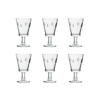 Rochère Set of 6 Wine Glasses 24 cl French Lily