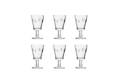La Rochére Rochère Set mit 6 Weingläser 24 cl Französische Lilie