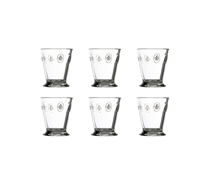 Rochère Coffret 6 Verres à Eau/Gobelet 27 cl Fleur de Lys