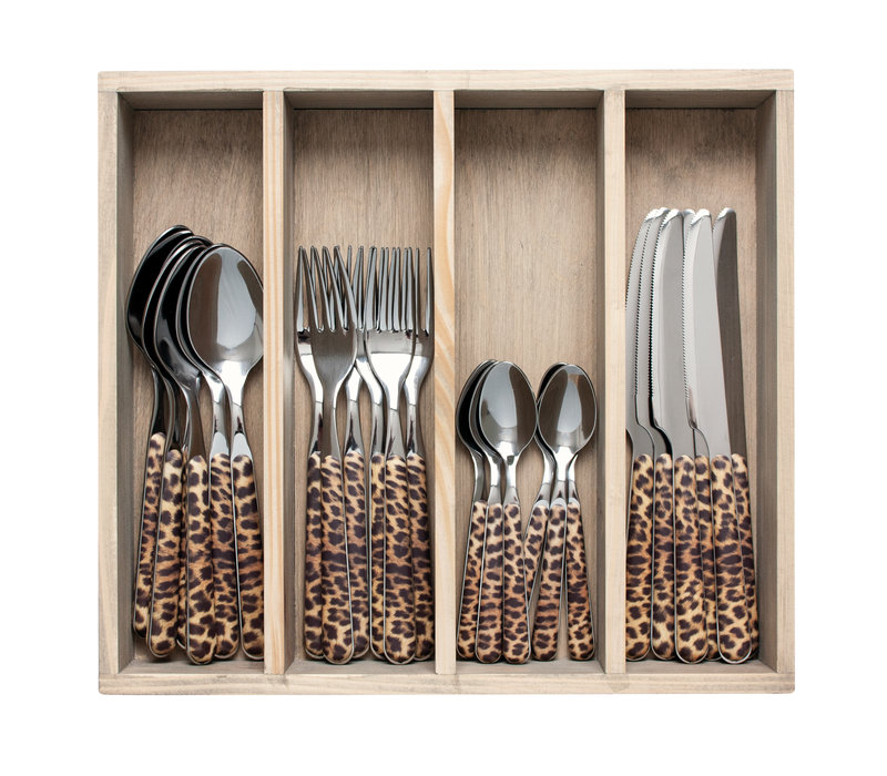 Couverts de table Panther 24 pièces en boîte