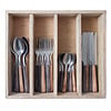 Kom Amsterdam Wood Style 24-piece Dinner Cutlery 'Sequoia Mix'