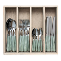 Wood Style 24-piece Dinner Cutlery 'Bamboo'