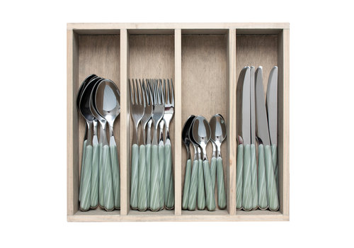 Wood Style 24-delig Dinerbestek 'Bamboe'