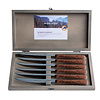 Kom Amsterdam Wood Style 6 Steak Knives "Acacia" in Box