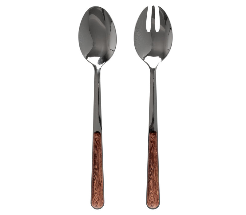 Wood Style Salad Servers “Acacia”