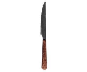 Couteaux à steak thym et acacia de table, ensemble de 6 pièces Jeu de  couteaux 