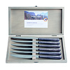 Kom Amsterdam Wood Style 6 Steak Knives "Ebony" in Box