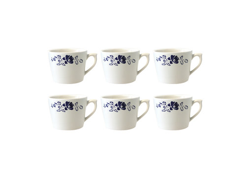 Dépôt d'Argonne Dépôt d'Argonne lot de 6 Tasse Cappuccino Rose, Bleu