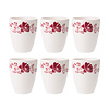 Dépôt d'Argonne Dépôt d'Argonne lot de 6 Tasses Rose, Rouge