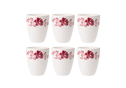 Dépôt d'Argonne Dépôt d'Argonne lot de 6 Tasses Rose, Rouge