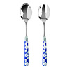 Multi Colour Salad Servers Jasmine Blue