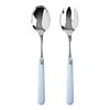 Kom Amsterdam Multi Colour Salad Servers Damasco Sky Blue