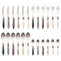 Murano 24-piece Dinner Cutlery 'Earth Mix' in Box