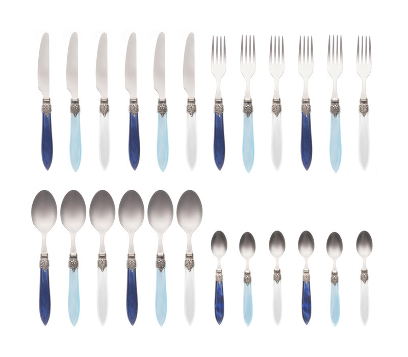 Murano 24-piece Dinner Cutlery 'Pacific Mix' in Box