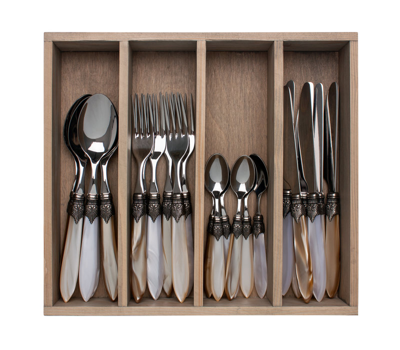 Murano 24-piece Dinner Cutlery "Marrakesh Mix" in Box