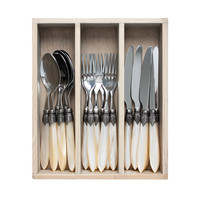 Murano 18-piece Dinner Cutlery Cream in Box