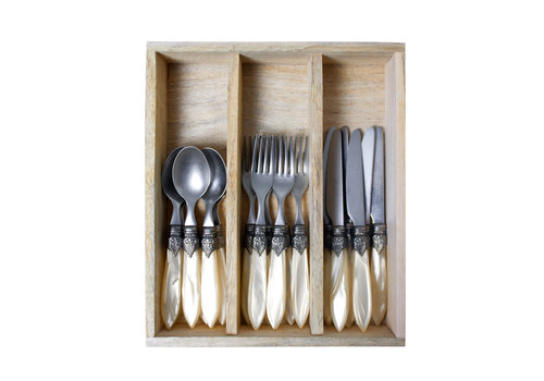 Murano Murano 18-piece Breakfast Cutlery Cream in Box