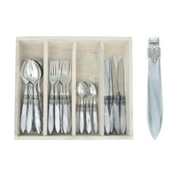 Murano 24-piece Dinner Cutlery "Light Grey" in Box