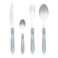 Murano 24-piece Dinner Cutlery "Light Grey" in Box