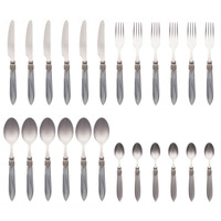 Murano 24-piece Dinner Cutlery "Light Grey" in Box