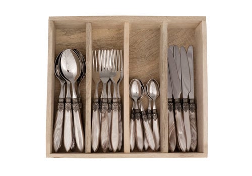 Murano Murano 24-piece Dinner Cutlery Champagne in Box