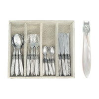 Murano 24-piece Dinner Cutlery "Champagne" in Box