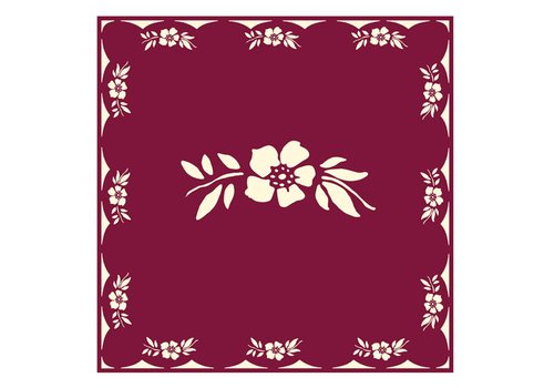 French Classics Flower Red 6 Packs of 20 Napkins