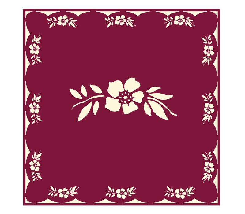 Flower Red 6 Packs of 20 Napkins