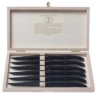 Laguiole Classic 6 Steakmesser New Age Schwarz