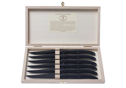 Laguiole Laguiole Classic 6 Steakmesser New Age Schwarz