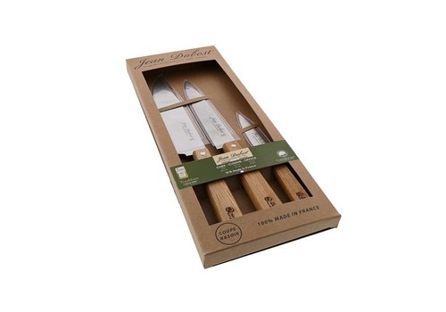 Laguiole Jean Dubost set of 3 knives: kitchen, chef, office