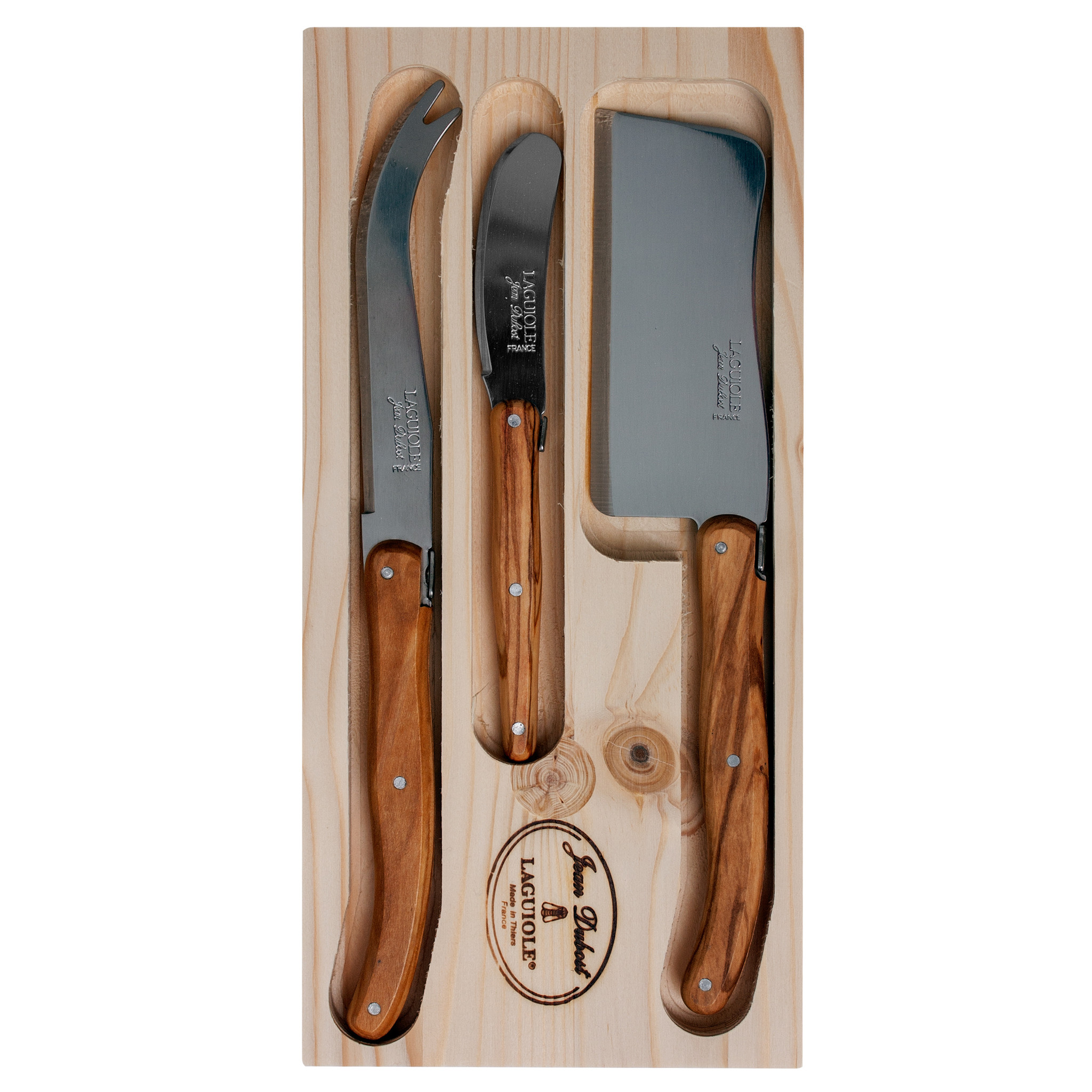Couteaux à fromage en bois d'olivier Laguiole - Hagen Grote GmbH