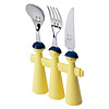 Kom Amsterdam Puppets 3-piece Children's Cutlery Yellow