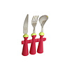 Kom Amsterdam Puppets 3-piece Children's Cutlery Red