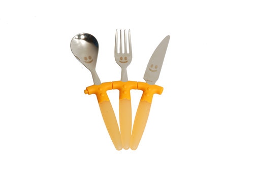 Kom Amsterdam Trebimbi 3-piece Children's Cutlery Orange