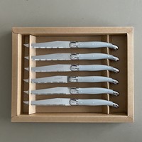 Laguiole 6 Steak Knives 'Natura' Gray