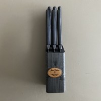 Laguiole 6 Steak Knives 'Classic' New Age Black in Knife Block