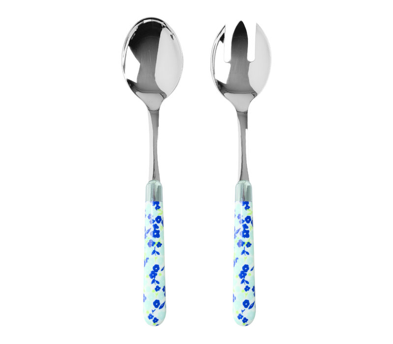 Multi Colour Salad Servers Primula Blue