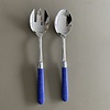 Kom Amsterdam Multi Color Salad servers Linen Blue