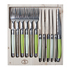 Laguiole Laguiole 6 Steak Knives & 6 Forks 'Classic' Botanic