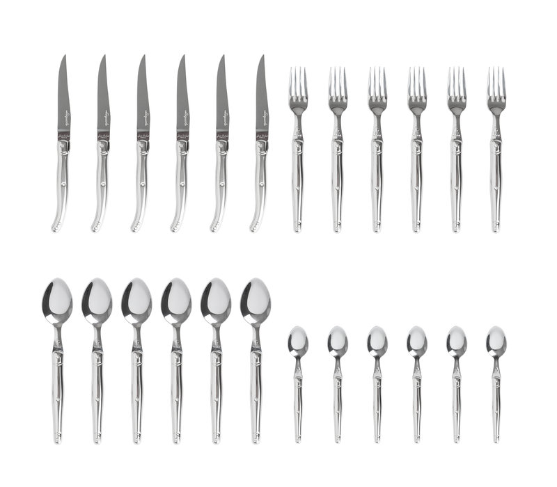 Laguiole Exclusive Cutlery set 24-piece Stainless Steel