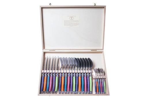 Laguiole Laguiole Premium Steak Cutlery set 24-piece Provence