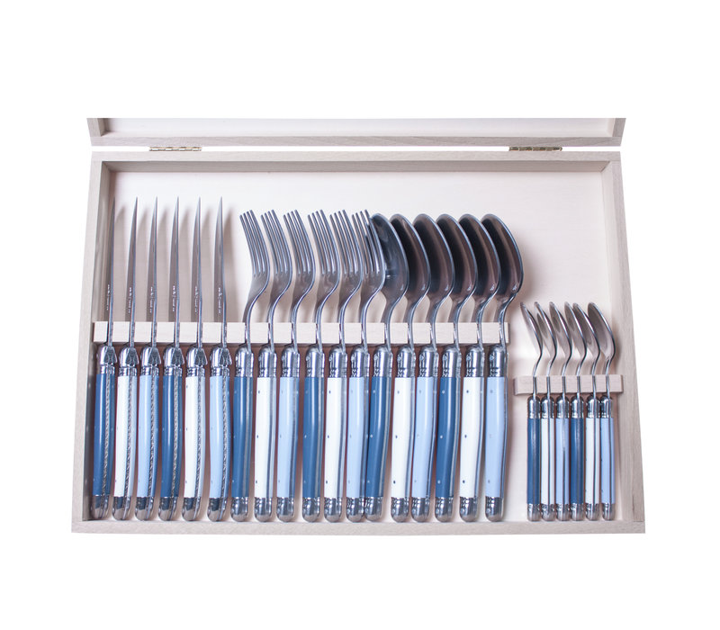 Laguiole Premium Steak Cutlery set 24-piece Nordic