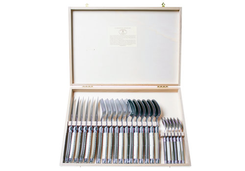 Laguiole Laguiole Premium Steak Cutlery set 24-piece Linen