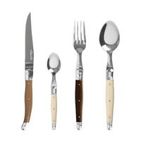 Laguiole Premium Steak Cutlery set 24-piece Linen