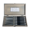 Laguiole Laguiole Exclusive 6 Steak Knives Black in Wooden Box