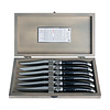 Laguiole Laguiole Premium 6 Couteaux Steak Noir en Coffret en Bois