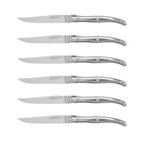 Laguiole Exclusive 6 Steak Knives Stainless Steel in Wooden Box