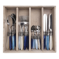 Murano 24-piece Dinner Cutlery 'Sea Mix' in Box